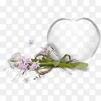 紫色花束爱心装饰背景-空若网 紫色花束爱心装饰背景-空若网