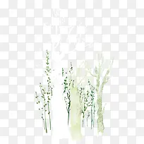 手绘文艺树枝装饰-空若网 手绘文艺树枝装饰-空若网