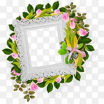 手绘花纹相框装饰素材-空若网 手绘花纹相框装饰素材-空若网
