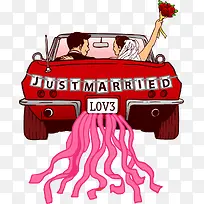 矢量婚车-空若网 矢量婚车-空若网