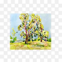 油画上的树-空若网 油画上的树-空若网