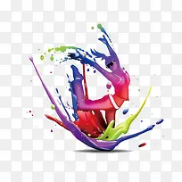 彩色油画舞动女士-空若网 彩色油画舞动女士-空若网