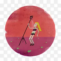 �����ֻ�Բ�α�ǩ-������