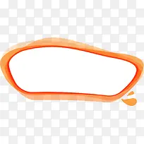 橙色立体边框PNG矢量元素-空若网 橙色立体边框PNG矢量元素-空若网