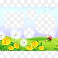 照片春天边框背景元素-空若网 照片春天边框背景元素-空若网