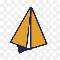 矢量黄色纸飞机PPT素材-空若网 矢量黄色纸飞机PPT素材-空若网