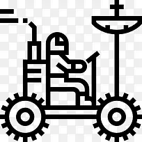 月球车图标-空若网 月球车图标-空若网