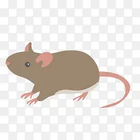扁平化设计卡通小老鼠-空若网 扁平化设计卡通小老鼠-空若网