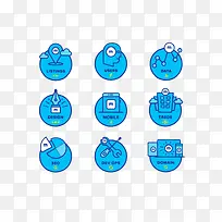 扁平化网页设计图标-空若网 扁平化网页设计图标-空若网