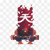 扁平化卡通创意设计-空若网 扁平化卡通创意设计-空若网