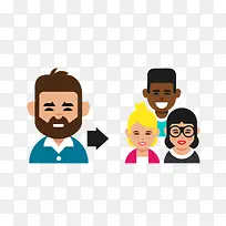 扁平化创意卡通元素-空若网 扁平化创意卡通元素-空若网