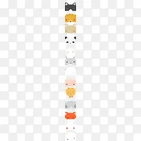 扁平化卡通小猫-空若网 扁平化卡通小猫-空若网