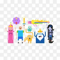 扁平化童话人物-空若网 扁平化童话人物-空若网