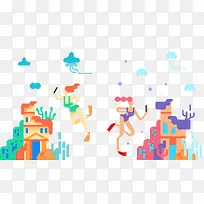 扁平化海底世界.-空若网 扁平化海底世界.-空若网