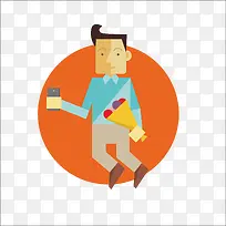 扁平化人物设计-空若网 扁平化人物设计-空若网