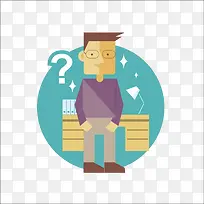 扁平化人物设计-空若网 扁平化人物设计-空若网