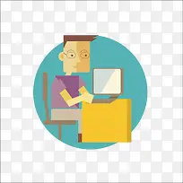 扁平化人物设计-空若网 扁平化人物设计-空若网