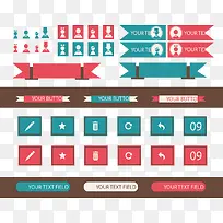 扁平化界面设计套件-空若网 扁平化界面设计套件-空若网