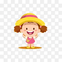 扁平化卡通小女孩-空若网 扁平化卡通小女孩-空若网