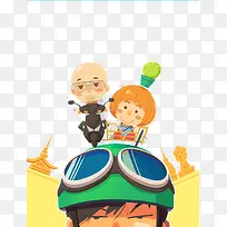 扁平化泰囧卡通人物-空若网 扁平化泰囧卡通人物-空若网