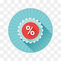 圆形扁平化设计标志-空若网 圆形扁平化设计标志-空若网