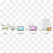 扁平化科技元素-空若网 扁平化科技元素-空若网