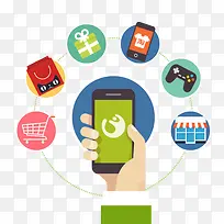 扁平化幻星科技元素-空若网 扁平化幻星科技元素-空若网