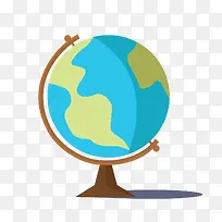 矢量扁平化地球仪素材-空若网 矢量扁平化地球仪素材-空若网