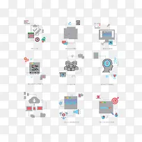 矢量扁平化网络商务素材-空若网 矢量扁平化网络商务素材-空若网