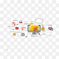 矢量扁平化商务办公素材-空若网 矢量扁平化商务办公素材-空若网