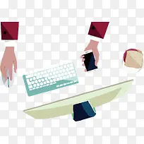 扁平化的商务办公工具PPT素材-空若网 扁平化的商务办公工具PPT素材-空若网