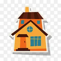 矢量扁平化建筑素材-空若网 矢量扁平化建筑素材-空若网