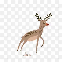 扁平化卡通 鹿-空若网 扁平化卡通 鹿-空若网