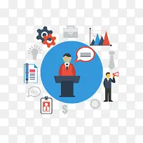 矢量扁平化商务创意素材-空若网 矢量扁平化商务创意素材-空若网