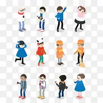 扁平化人物素材-空若网 扁平化人物素材-空若网