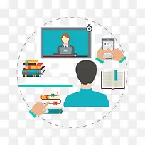 矢量扁平化商务素材-空若网 矢量扁平化商务素材-空若网