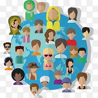 矢量扁平化卡通素材-空若网 矢量扁平化卡通素材-空若网