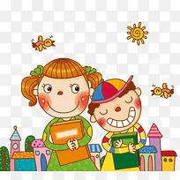 手绘插画素材-空若网 手绘插画素材-空若网