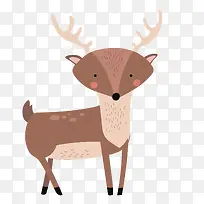 卡通小清新动物装饰海报设计小鹿-空若网 卡通小清新动物装饰海报设计小鹿-空若网