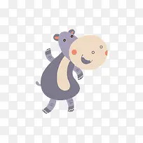 卡通可爱小动物装饰设计动物头像-空若网 卡通可爱小动物装饰设计动物头像-空若网