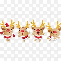 可爱卡通麋鹿装饰-空若网 可爱卡通麋鹿装饰-空若网