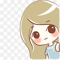 卡通可爱女孩装饰-空若网 卡通可爱女孩装饰-空若网