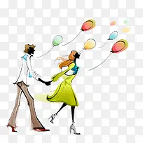 手绘人物素材-空若网 手绘人物素材-空若网