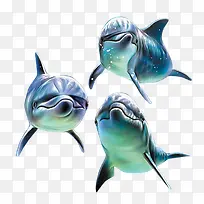 可爱海豚装饰-空若网 可爱海豚装饰-空若网