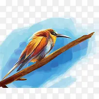 矢量水彩鸟-空若网 矢量水彩鸟-空若网