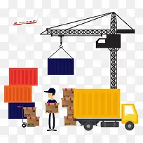 运输货物矢量-空若网 运输货物矢量-空若网