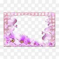粉色雏菊边框-空若网 粉色雏菊边框-空若网