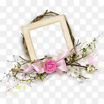 粉色花朵边框-空若网 粉色花朵边框-空若网