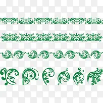 清晰绿色中式花边-空若网 清晰绿色中式花边-空若网