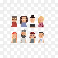 人物组 插画-空若网 人物组 插画-空若网